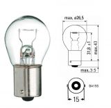 Automotive Filament Lamp, R10W, 12 V, 10 W, BA15S