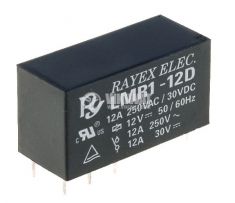 Relè Elettromagnetico SPDT LMR1-9D - Bobina 9VDC, 12A/250VAC, Per Montaggio PCB