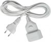 Extension cable, Brennenstuhl, 2x0.75mm2, IP20, non-waterproof, white, 1161670 - 1