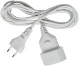 Extension cable, Brennenstuhl, 2x0.75mm2, IP20, non-waterproof, white, 1161670