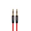 AUX кабел, Jack 3.5 stereo/m-Jack 3.5 stereo/m, 2m, червен - 1