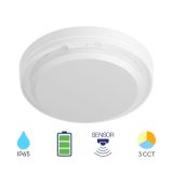 LED панел, за повърхностен монтаж, 18W, 230VAC, 2000lm, 3в1, бял, ф222x48mm, BC15-00980, Li-Ion