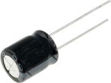 Кондензатор електролитен 50 V, 220 µF, Ф10x14 mm - Викиват Кондензатор електролитен 50 V, 220 µF, Ф10x14 mm