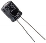 Electrolytic capacitor 10uF, 250V, THT, Ф10x13mm