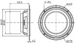 Low frequency speacker M6N, 8Ohm, 45W, 7" - 4 - Vikiwat Low frequency speacker M6N, 8Ohm, 45W, 7" - 4
