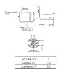 Кондензатор електролитен 6.3 V, 1000 µF, Ф8x11.5 mm - 2 - Викиват Кондензатор електролитен 6.3 V, 1000 µF, Ф8x11.5 mm - 2
