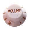 Копче за потенциометър за китара KB001 VOLUME бяло