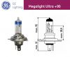 Auto Halogen Lamp, Mega Light Ultra +90, H4, 12VDC, 60W, 55W, P43t - 1