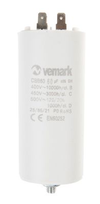 JB 60uF 450VAC Motor Run Capacitor – Metallised Polypropylene Film
