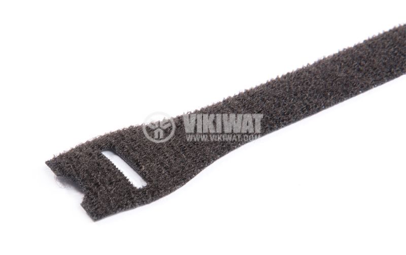 Cable tie TEXTIE L-PA66/PP-BK, 330mm, black, elastic, reusable - 1