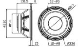 Loudspeaker, HIVI F12, 8 Ohm, RMS 100 W - 4 - Vikiwat Loudspeaker, HIVI F12, 8 Ohm, RMS 100 W - 4