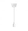 Pendant lamp holder E27 white (1m)  - 1