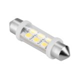 Автомобилна LED лампа, софитна, 12VDC, 2.2W, SV8.5, 36mm, бяла, ZAR0076-2, TEESA