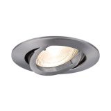 Spotlight fixture for suspended ceiling 12V 50W socket G5.3, IP20 chrome circle BN12-0289