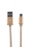 Кабел за телефон Micro USB към USB, 2m, златист, LDNIO