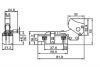 Електрически прекъсвач (ключ) за ръчни електроинструменти FA7-12/2B 12A/250VAC 2NO - 2