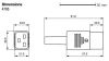 Power mains connector AC, C19 (J), female plug 16A - 3