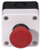Single Mushroom Push Button, XAL-B174H29 240V/6A SPST - NC - 2