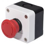 Single Mushroom Push Button, XAL-B174H29 240V/6A SPST - NC