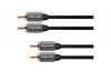 Cable 2xRCA/m, 2xRCA/m, 3m, black, KM0306, Kruger&Matz
 - 1