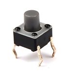 Micro button, 6x6x7mm, SPST, OFF- (ON), THT