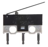 Микропревключвател с лост, SPDT, 1A/125VAC, 12.8x5.8x5.8mm, ON-(ON)