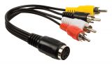 Кабел адаптор, 5DIN/f-4xRCA/m, 0.2m - 2 - Викиват Кабел адаптор, 5DIN/f-4xRCA/m, 0.2m - 2