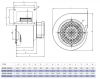 Вентилатор, промишлен, центробежен,  BDRS 160-60, 220VAC,  - 5