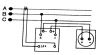 Power Factor Meter (cos φ), 220VAC, 0.5-1-0.5 - 3