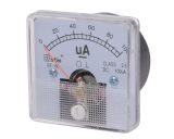 Ammeter, 0-100 uA, DC, 50x50 mm, SF-50