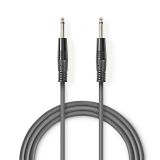 Cable, plug 6.3 mono/m-plug 6.3 mono/m, 5m