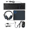 Gaming set, mouse, keyboard, headset and pad, RGB, USB, NEDIS
 - 1