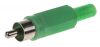 Connector F-837, RCA, M, green - 1