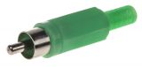 Connector F-837, RCA, M, green