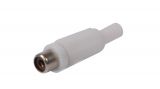 Cable connector RCA F, F-838 white