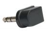 Connector, stereo plug M, 6.3 mm L-shaped - 2
