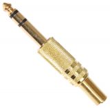 Connector stereo 6.3mm M 21021