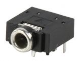 Stereo jack socket, 3.5mm with switch