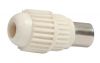 Antenna connector straight white male - 2