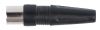 Antenna connector straight black male - 2