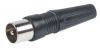 Antenna connector straight black male - 1