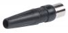 Antenna connector straight black male - 3