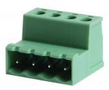 PCB TERMINAL BLOCK WITH INSULATING BARRIERS, 4 PINS, 15A