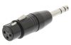 Professional connector adapter stereo 6.3mm to CANON XLR  - 1