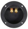 Speaker terminal, round with double terminal, 105x24mm - 1