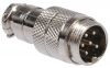 Connector, 6 pin, male, metal - 2