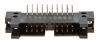 Connector IDC, male, 20 pins, 2.56mm raster, 90°
 - 1