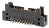 Connector IDC, male, 20 pins, 2.56mm raster, 90°
 - 2