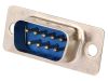 D-Sub connector, socket, Canon, 9 pins, for panel mounting, male, DS1033,  CONNFLY
