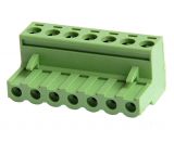 Female TERMINAL BLOCK WITH INSULATING BARRIERS, 7 PINS, 15А